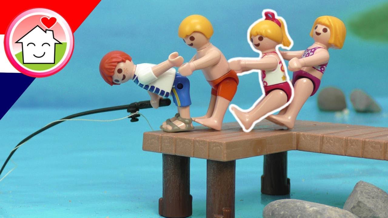 Playmobil filmpje Nederlands Het schoolreisje naar het meer - Familie Huizer