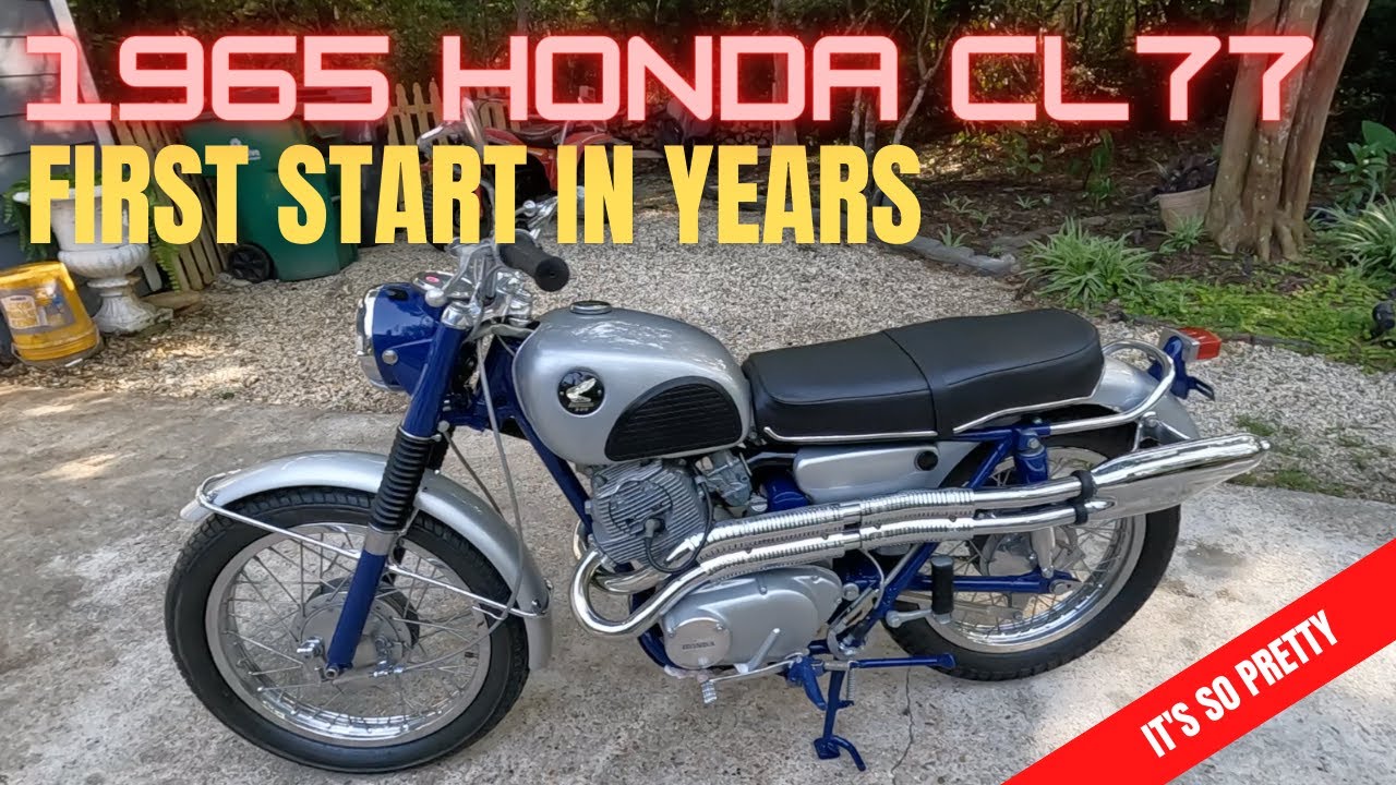 Honda CL77 (305 Scrambler) Первый запуск за много лет #cl77 #305scrambler #honda305