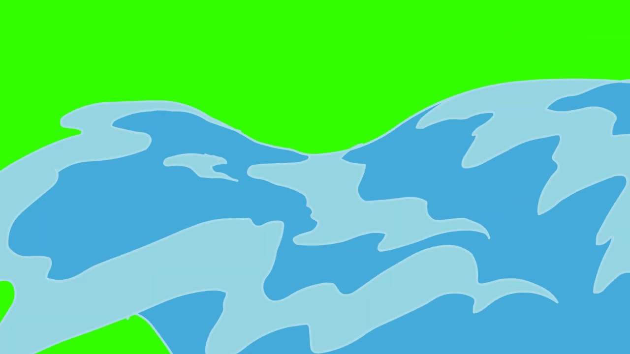 ｗａｔｅｒ ｗａｖｅ efx Full Hd 1080px/ 2D EFFECTS / Green Screen / 2D Animation / Free Download