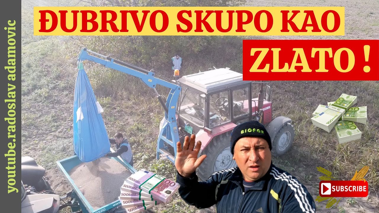 ĐUBRIVO SKUPO KAO ZLATO : BACAMO MEŠAVINU PRED TANJIRANJE; FERTILIZER EXPENSIVE AS GOLD