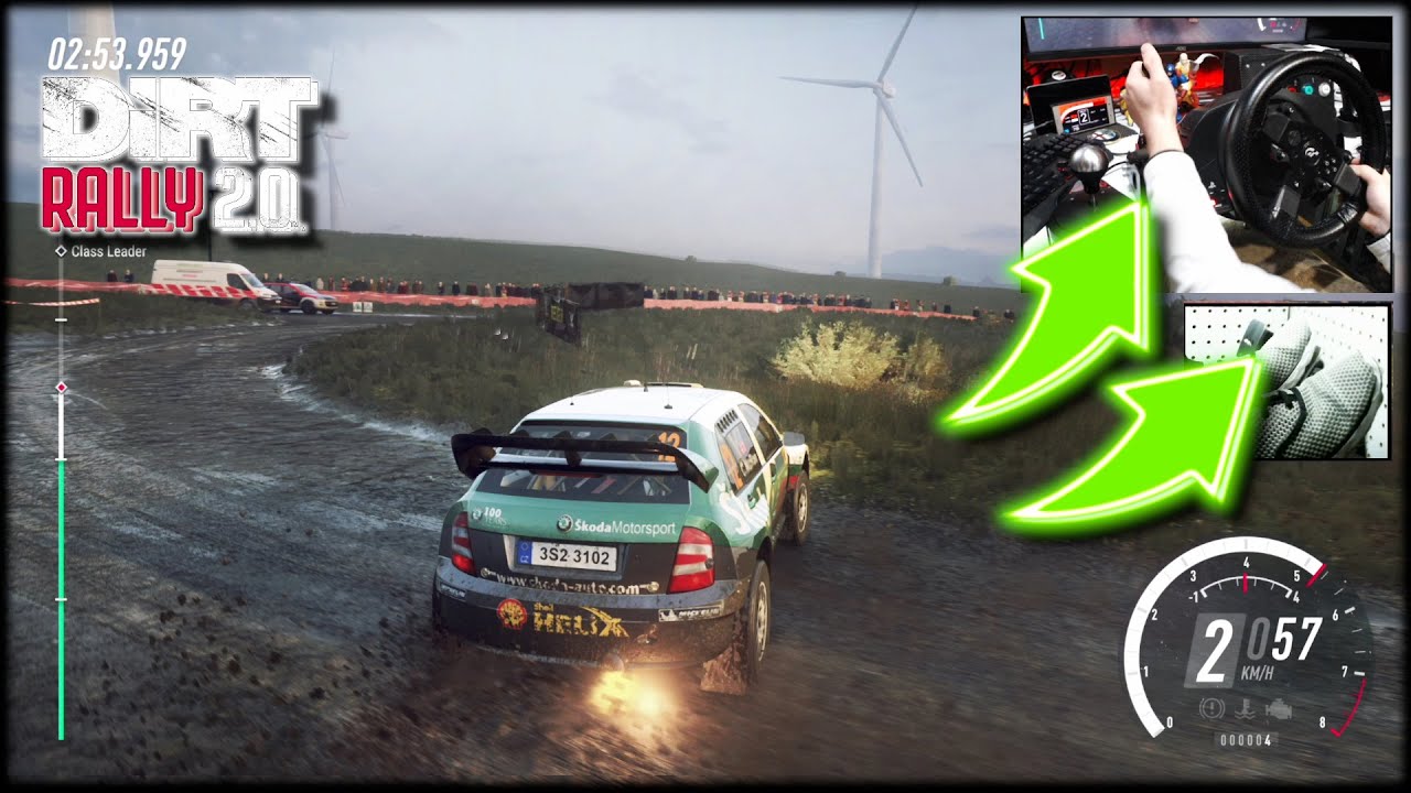 Škoda Fabia WRC Wales Wet and Dry / Thrustmaster T300RS DiRT Rally 2.0
