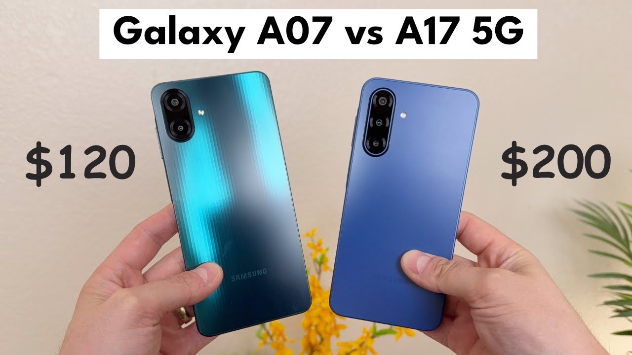 Galaxy A07 и Galaxy A17 5G — в чем разница?