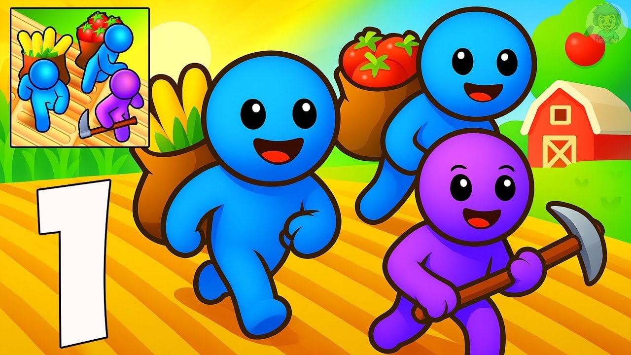Farm Land - Gameplay Walkthrough Part 1 - Evolution of the development of the Garden (iOS, Android)