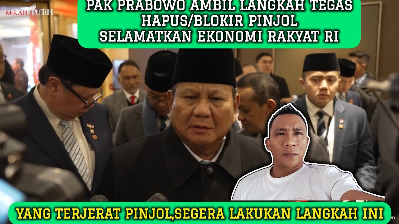 Presiden Prabowo Ambil Langkah Tegas,Hapus/Blokir Pinjol-Yang Galbay Lihat ini