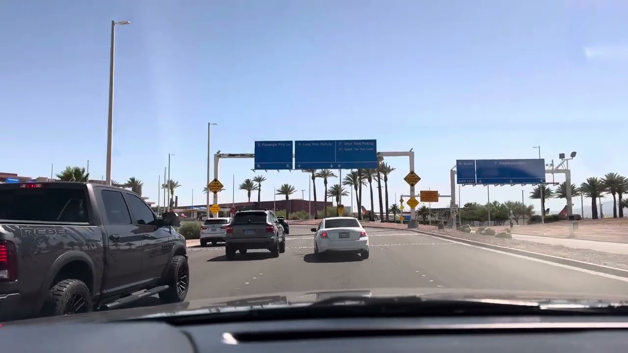 Terminal 3 Uber / Lyft pick up at Harry Reid Airport Las Vegas