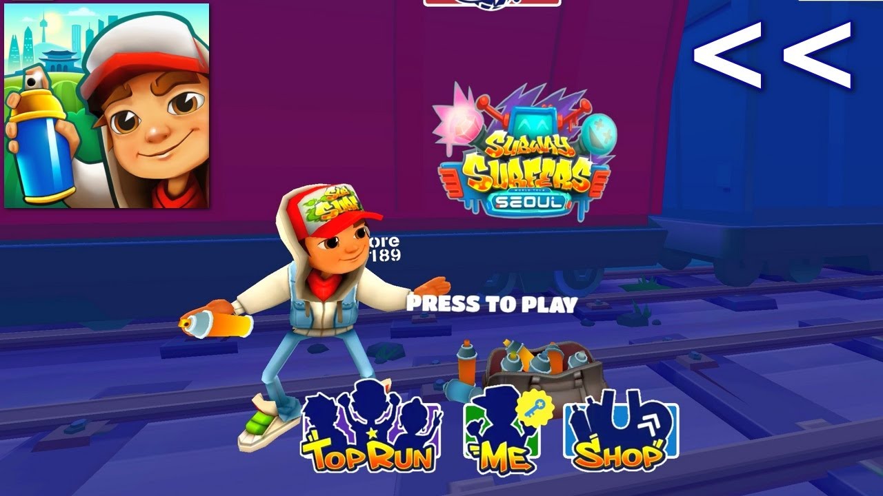 Subway Surfers - Reverse Gameplay HD Part 381 - Seoul Jake
