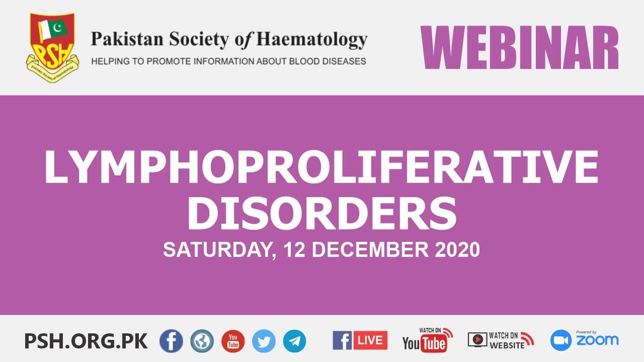 6th PSH Webinar | Lymphoproliferative Disorders | 12 December, 2020