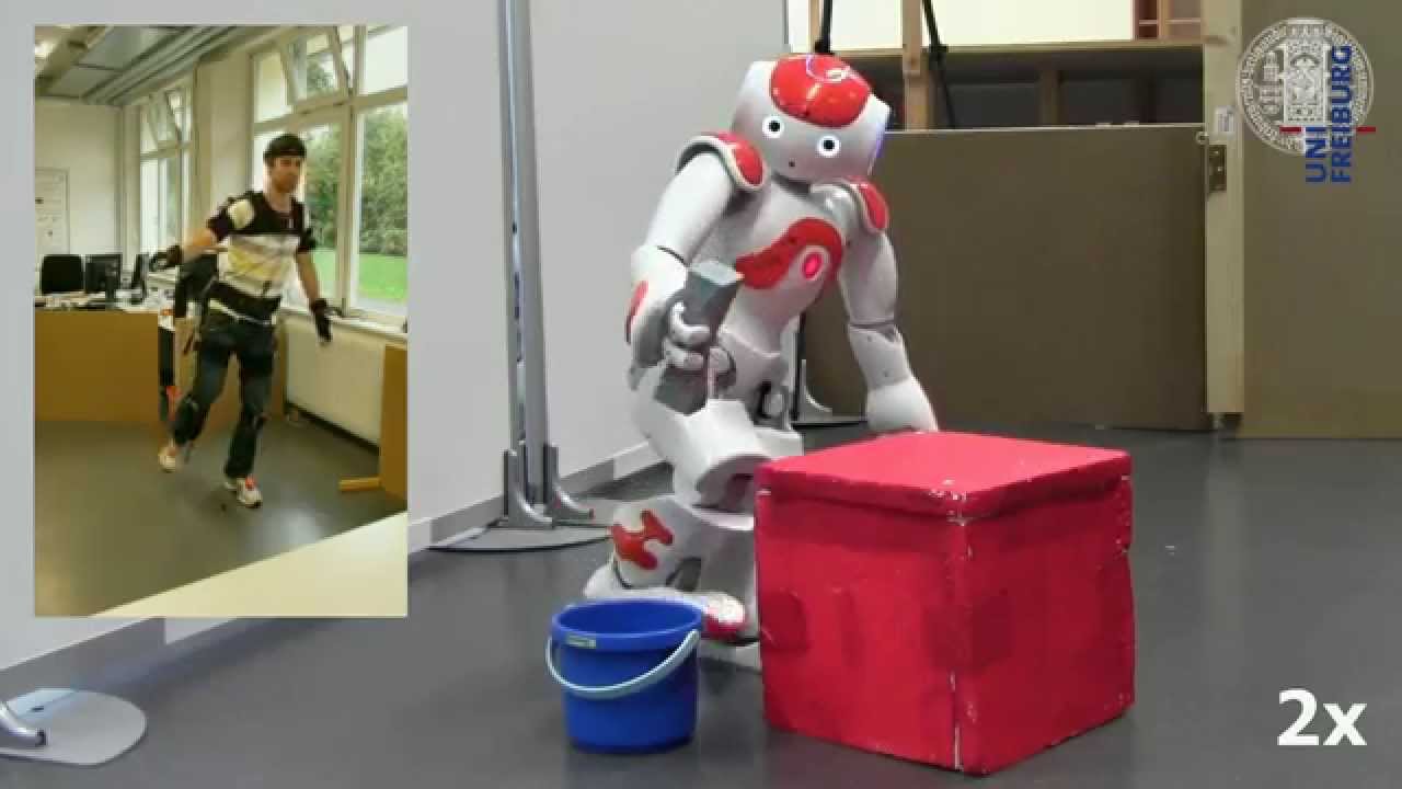 Imitation of Human Motions by a Nao humanoid in real time
