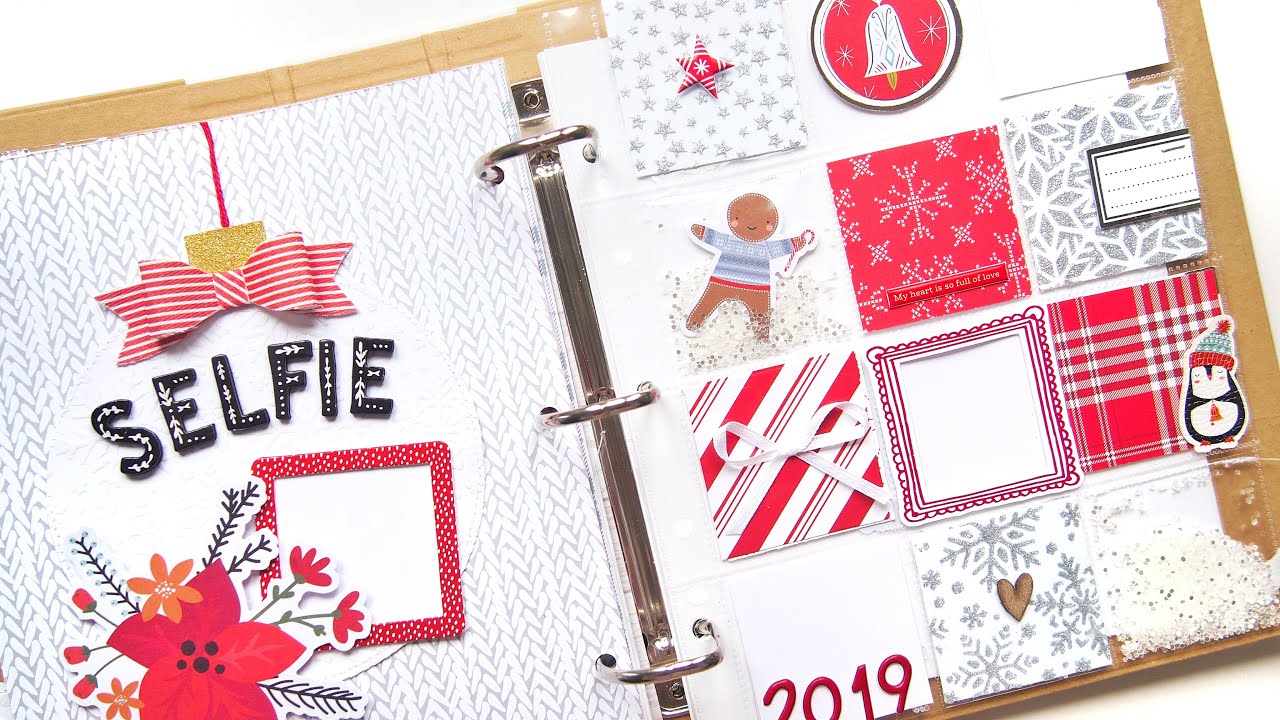 Using Stencils in my December Documented Album | Elsie Robinson | Hip Kit Club