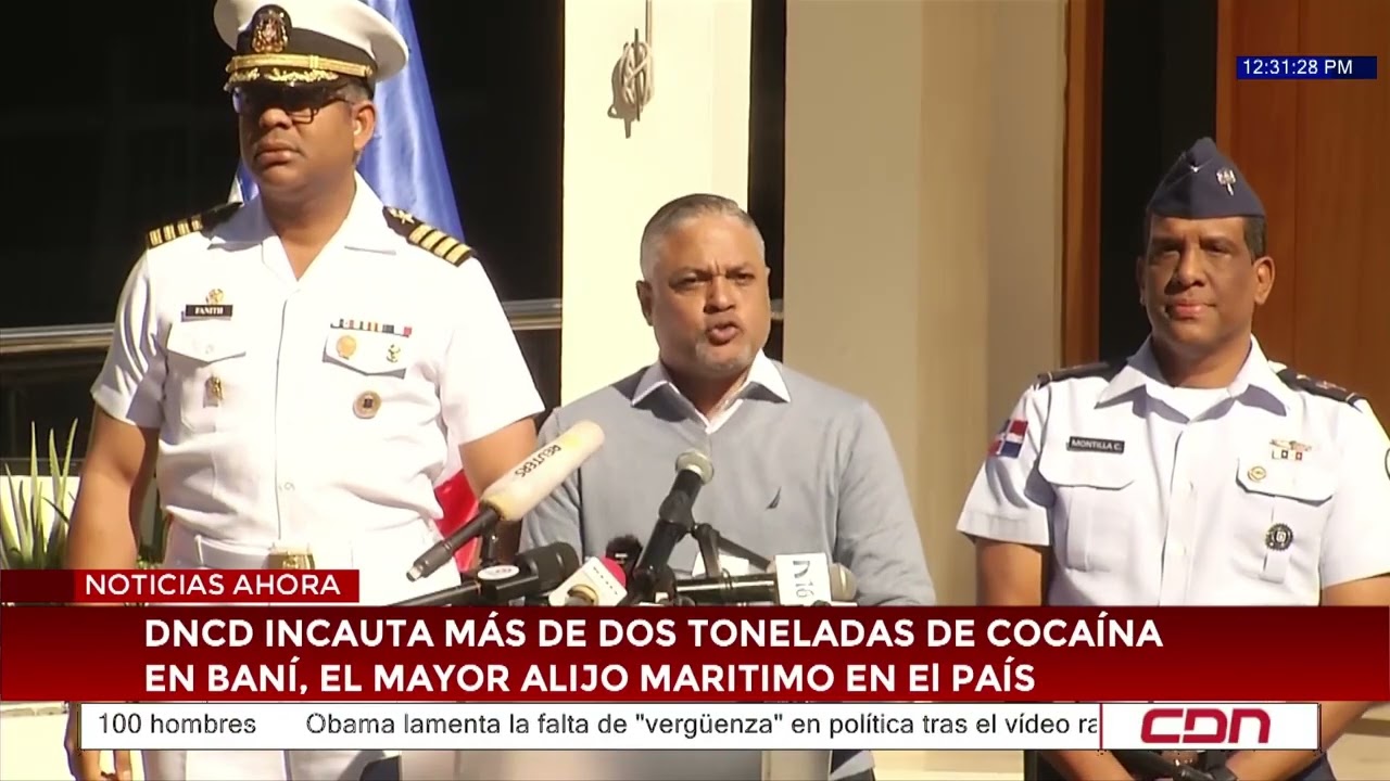 DNCD incauta más de dos toneladas de cocaína en Baní, el mayor alijo marítimo en el país