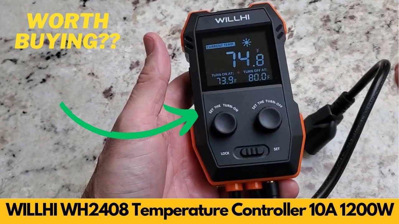 WILLHI WH2408 Temperature Controller 10A 1200W, Digital Thermostat Controlled Outlet - Worth It?