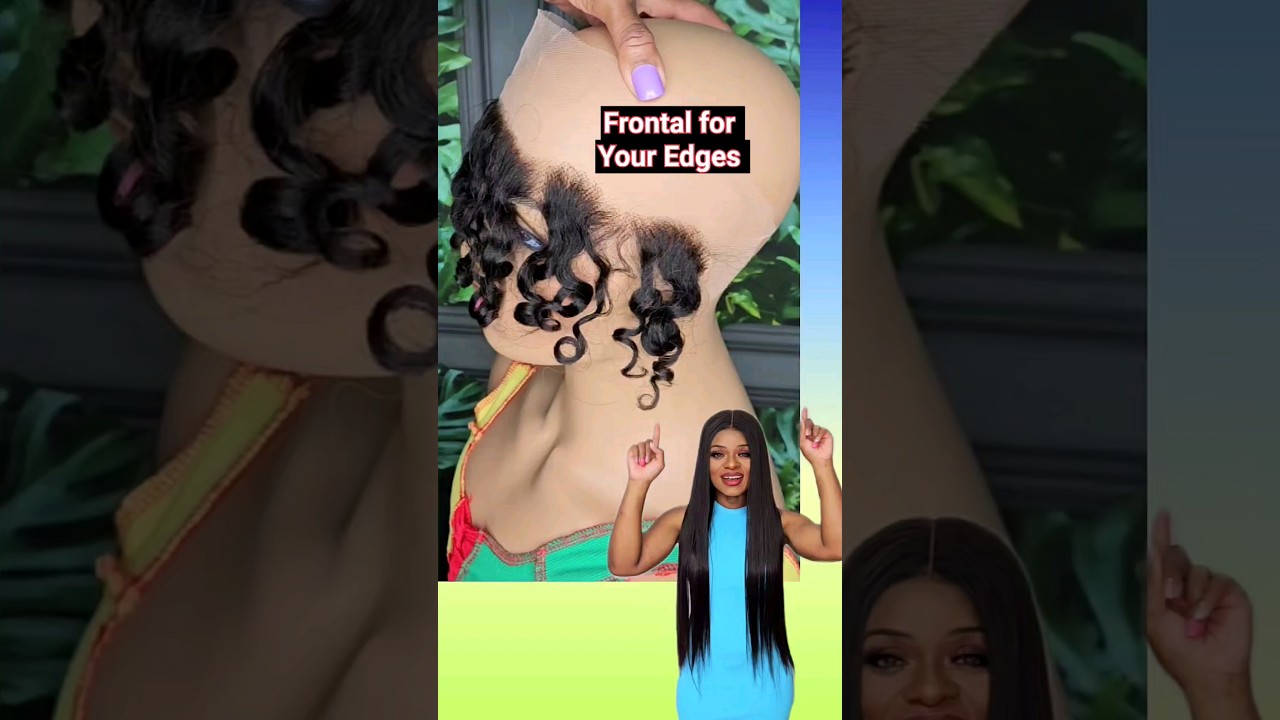Lace Frontal Baby Hair Edges Strip for Hairline Loss ❤️