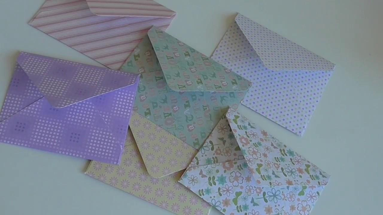 DIY: APRENDA A FAZER ENVELOPES CASEIROS A MAO /E COM A ENVELOPE PUNCH BOARD