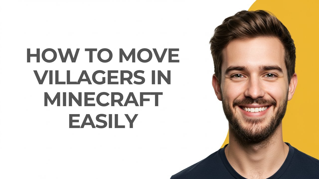 How To Move Villagers In Minecraft Easily - GUIDE!