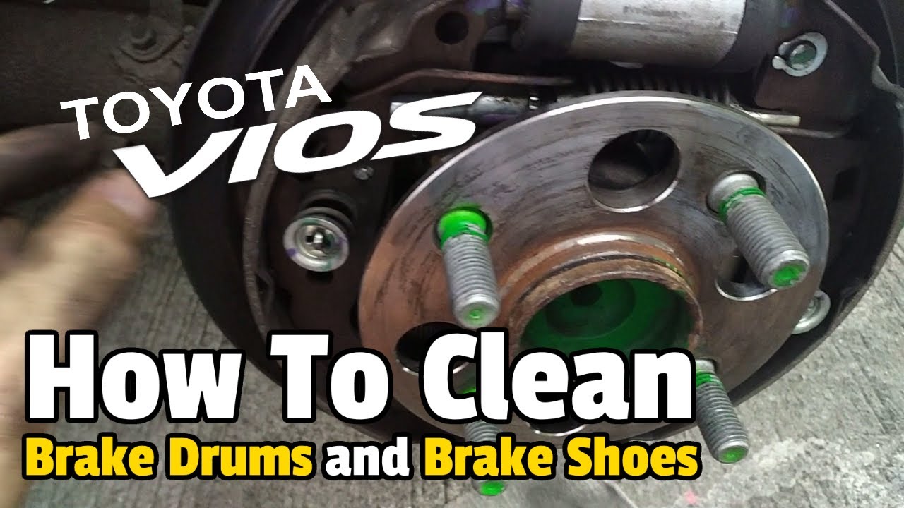How to Clean BRAKE DRUMS / BRAKE SHOES | TOYOTA VIOS