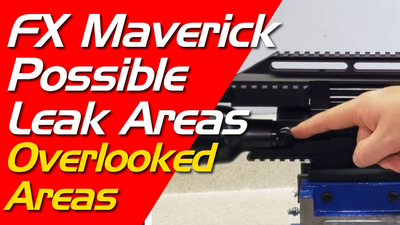 Места расположения уплотнений FX Maverick. Как найти утечки FX Maverick в пневматическом оружии FX