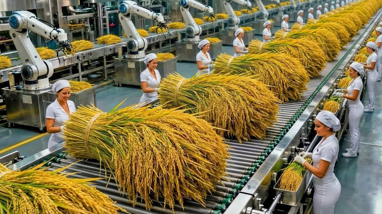 From Paddy Field to Plate: How Rice Roti is Made in Factory! 🌾