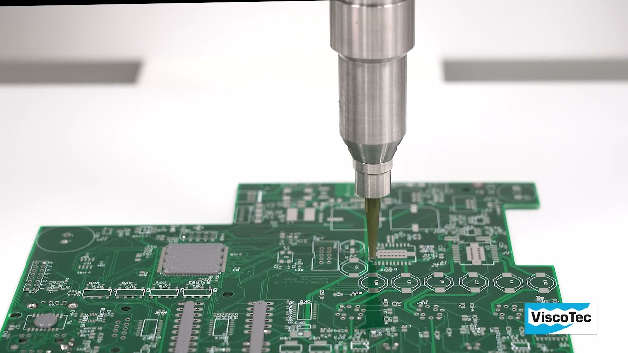 Dispensing of Abrasive 1-Component Thermal Paste with 3RD8 ViscoTec Dispenser