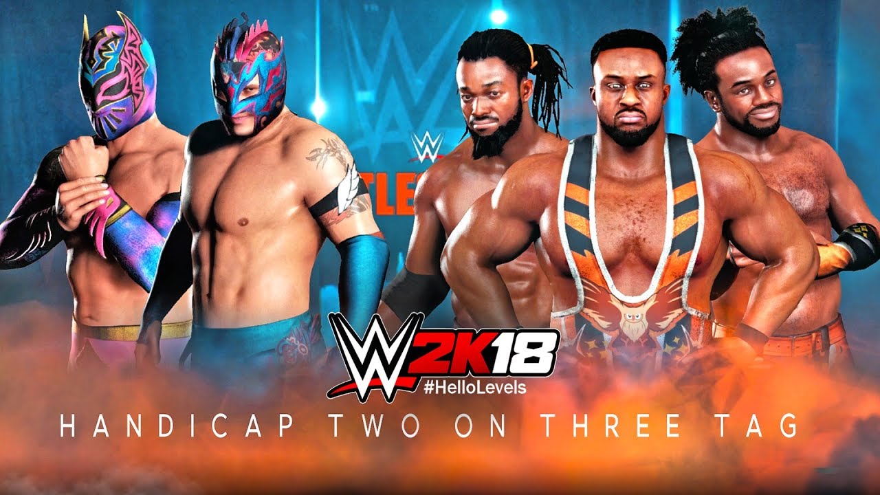 WWE 2K18 The Lucha Dragons vs The New Day | 2 on 3 HANDICAP TAG TEAM Match