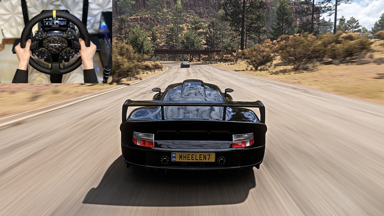 936HP Porsche 911 GT1 Racing The Goliath Forza horizon 5  |Steering Wheel Gameplay