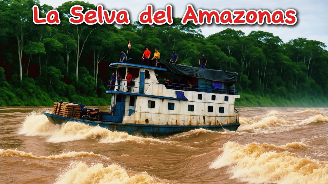 🔥Navegando 3 días el rio AMAZONAS en una LANCHA de CARGA en medio de la inmensa selva 🇵🇪