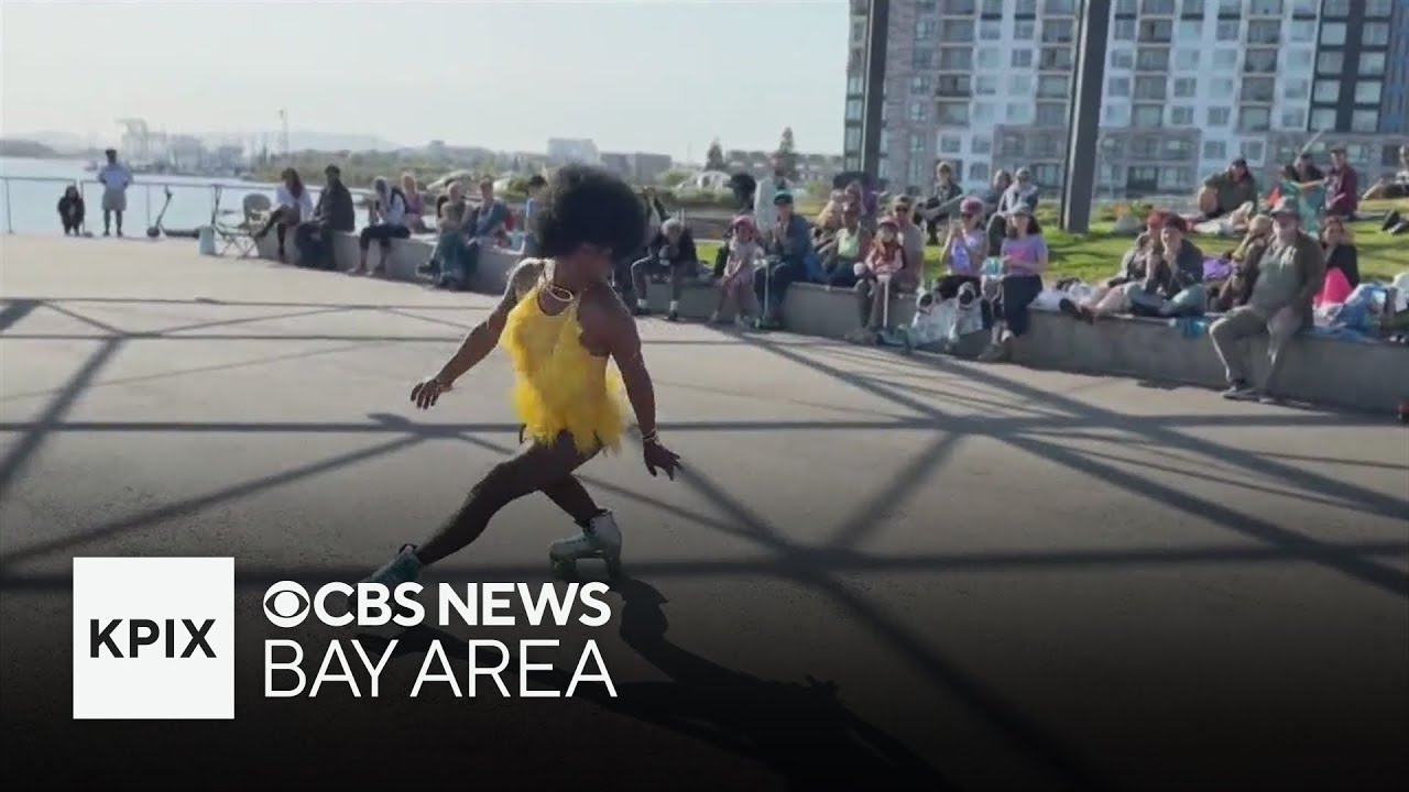 Roller-skating drag queens show their stuff on the Oakland waterfront