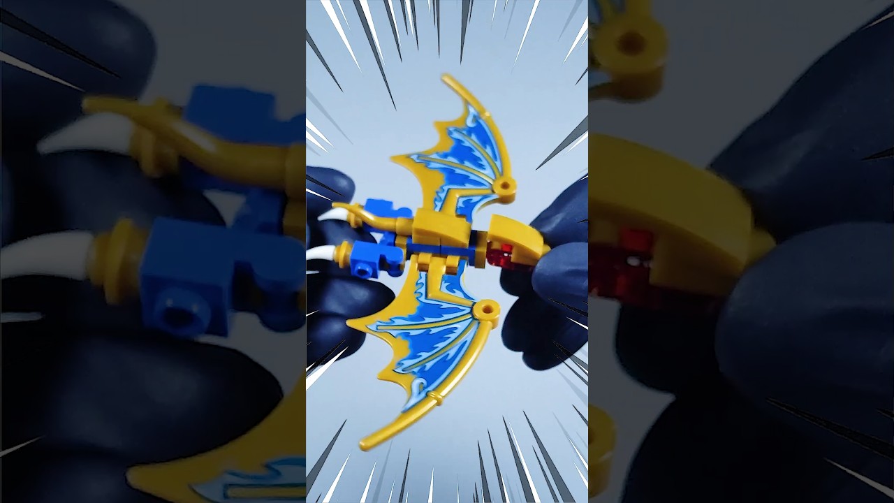 🤩 Czy potrafisz zbudować tego smoka LEGO? Recenzja podr&oacute;bki klock&oacute;w LEGO #shorts