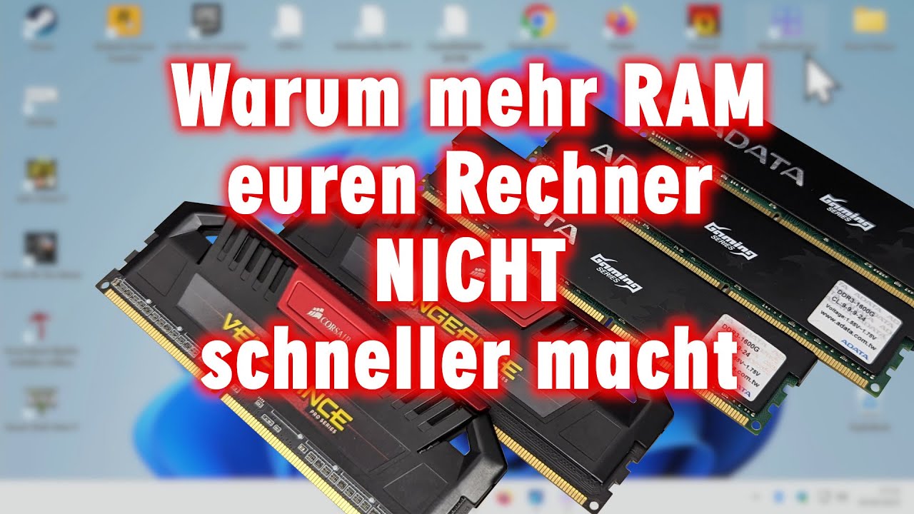 Windows wird mit mehr RAM nicht schneller (es sei denn Ihr seid RAM-Hersteller)