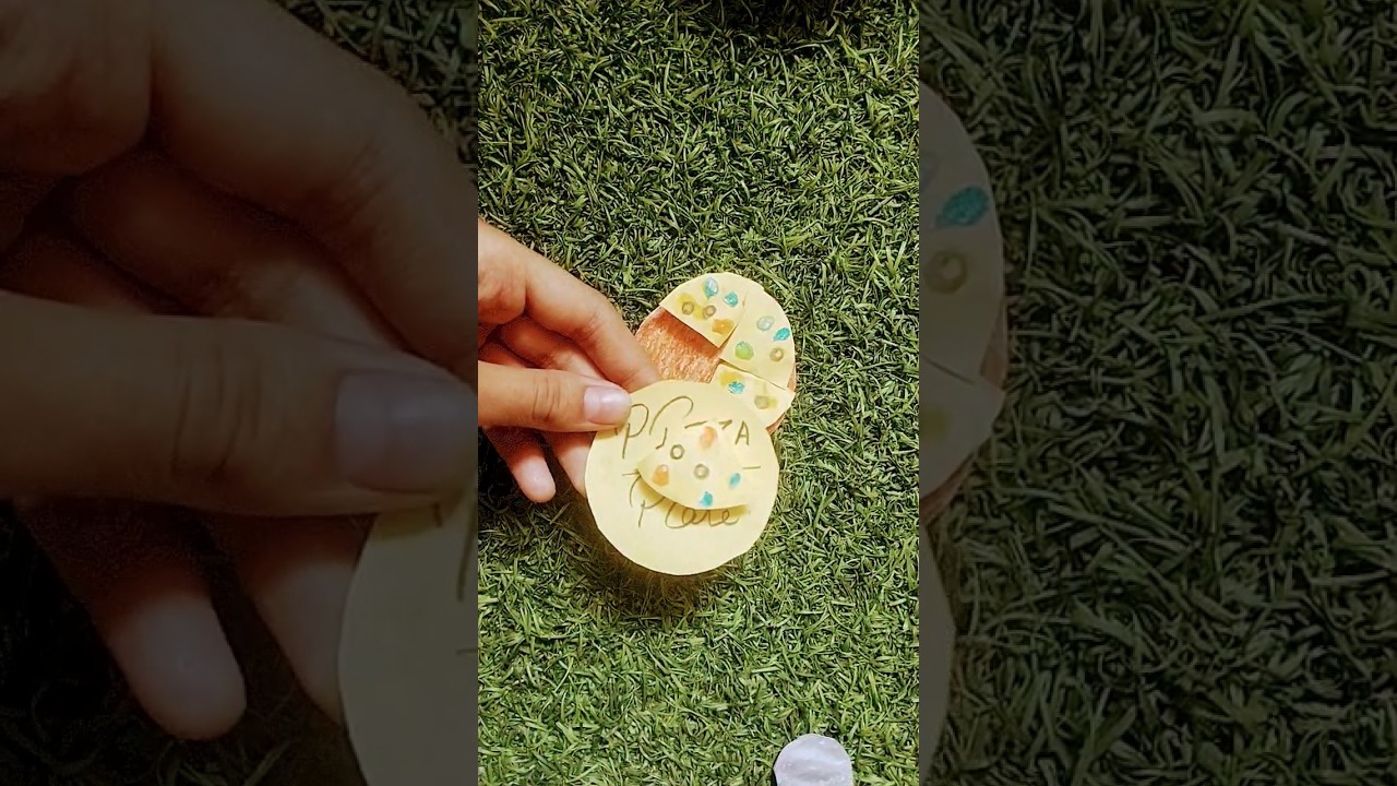 mini Pizza 🍕 #craftycreations #drawing #artisticcreations #creativecrafts #art #craft #papercraft