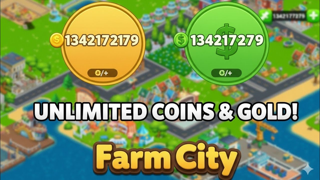 Farm City Mod Apk: Unlimited Coins & Cash Gameplay - Build Your Dream City!