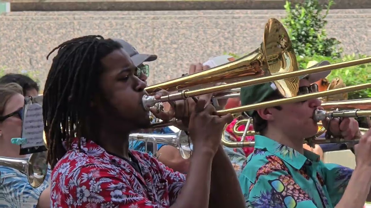 Stratford High School Marching Band At The Houston Art Car Parade