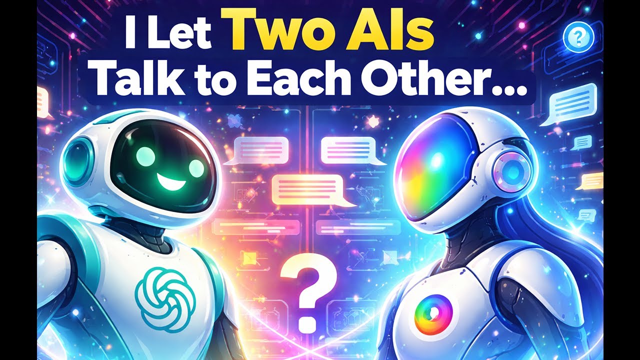 What would happen if two AIs talked to each other… without knowing the other one wasn’t human? 🤖💬