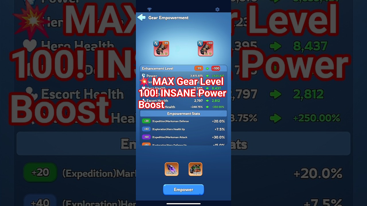 💥 MAX Gear Level 100! INSANE Power Boost | Whiteout Survival #wos
