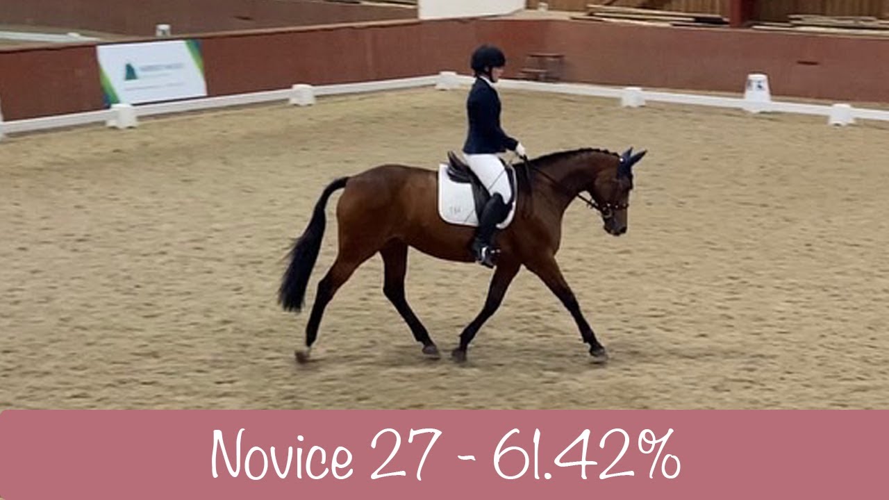 Unaffiliated BD Novice 27 Dressage Test - 61.42%