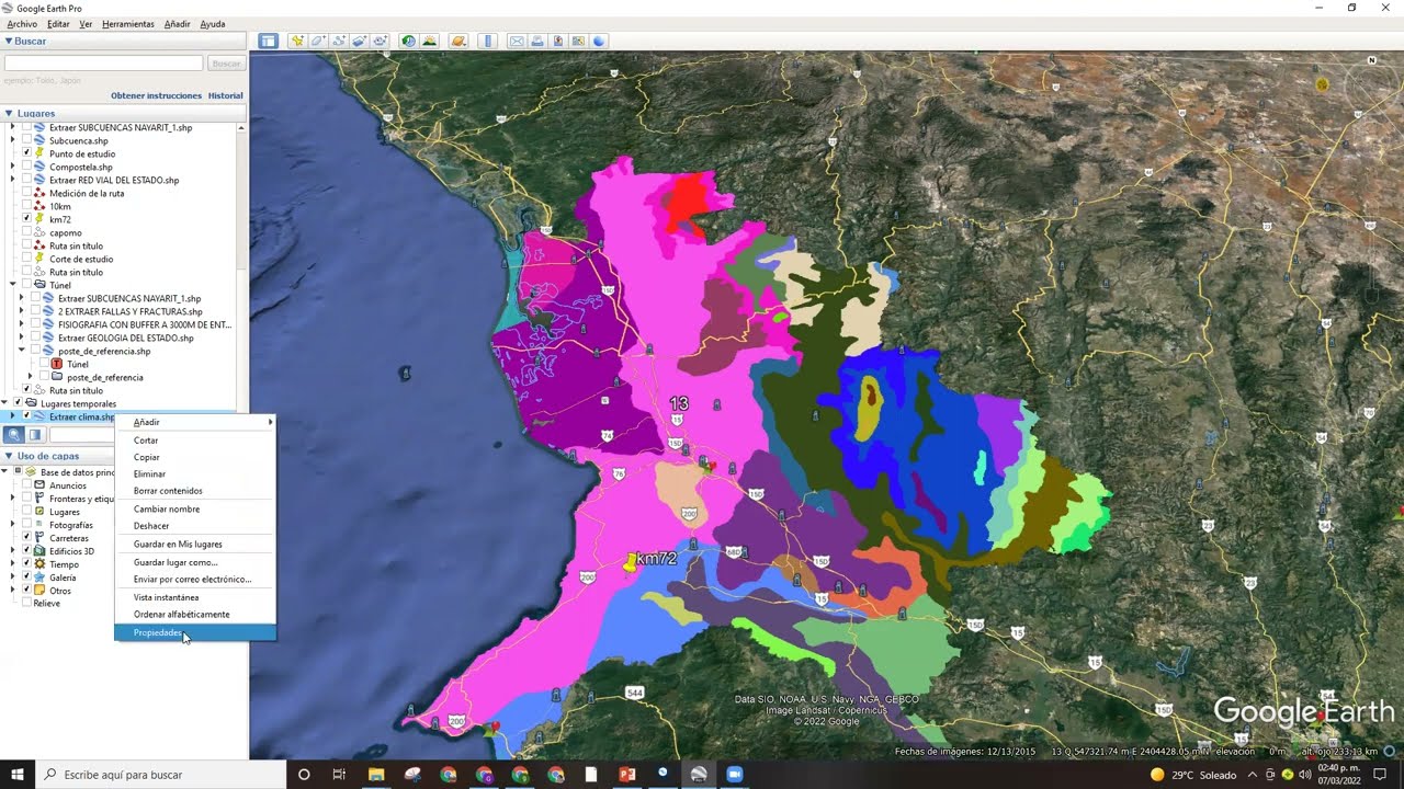 Visualizar archivos tipo shape en Google Earth