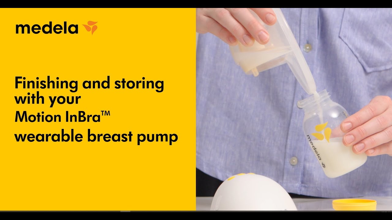 Finishing and storing with the Medela Motion InBra Breast Pump