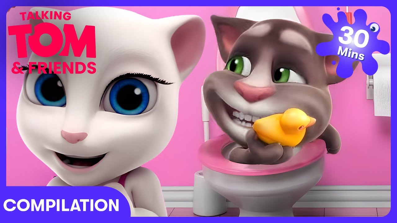 Talking Tom - 화장실 오리 구출 | 어린이 만화 | WildBrain 어린이