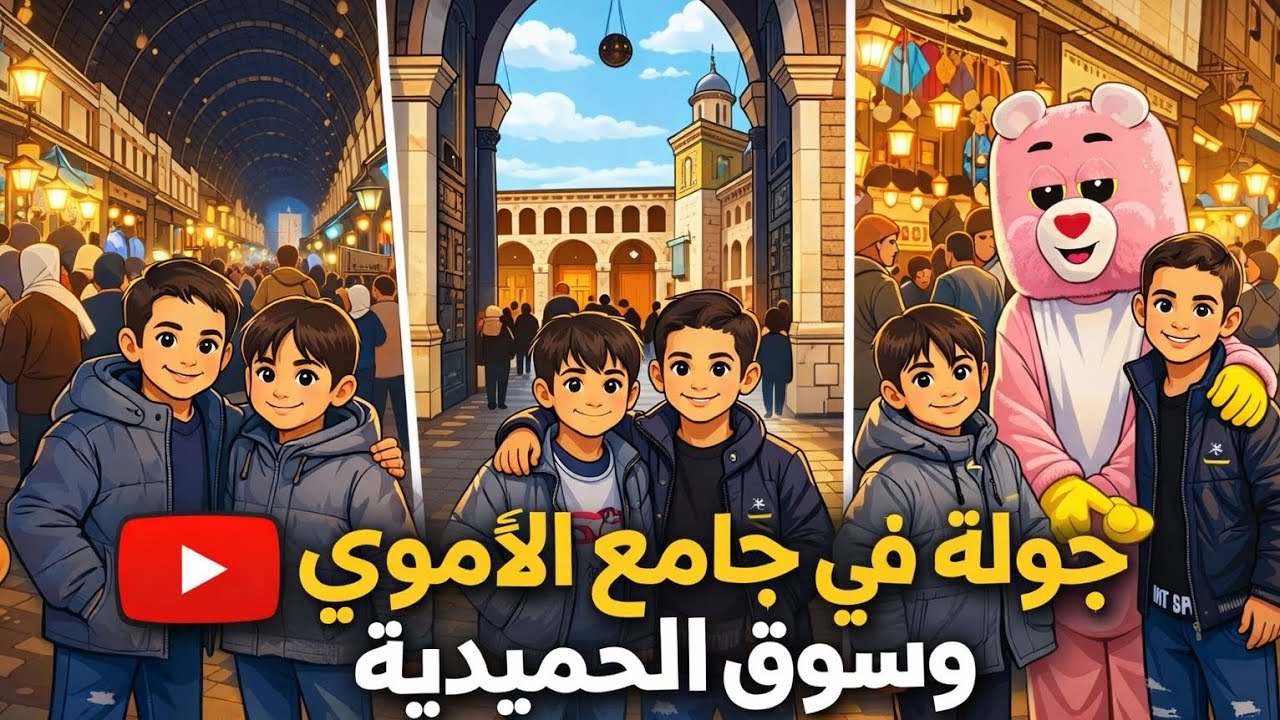  جولة في سوق الحميدية مع أمير وبراء😍🥰