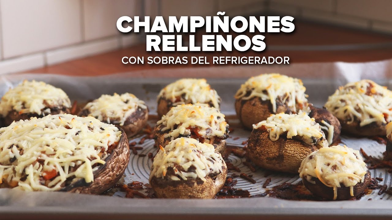 Champi&ntilde;ones rellenos de carne molida | Bien Tasty