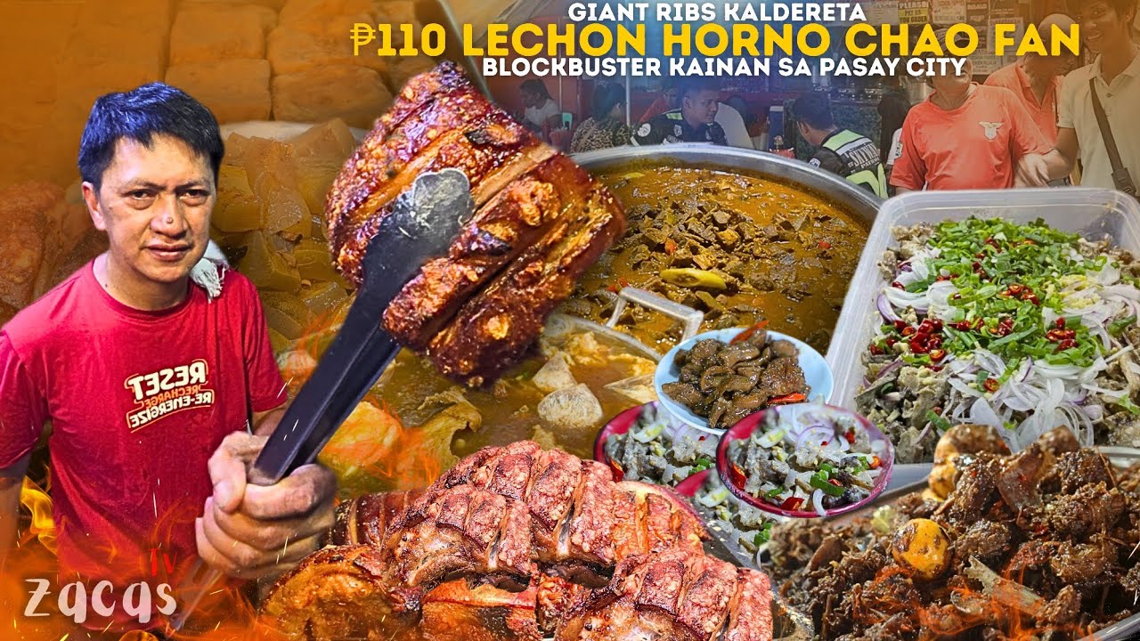 LECHON HORNO at GIANT ribs Kaldereta! Araw-araw pinipilahan sa Pasay! May SPICY TAPANG KABAYO din!