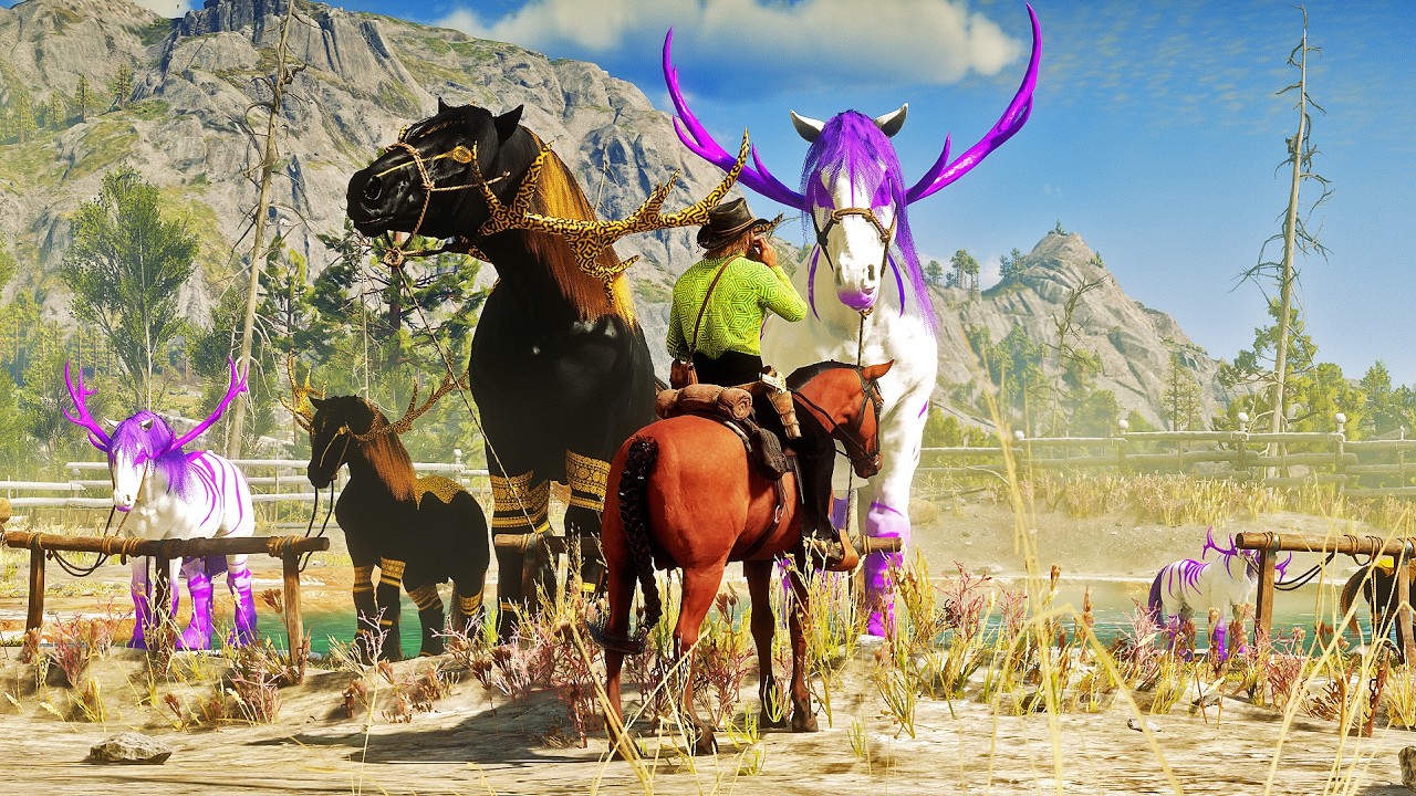 Arthur Morgan's Epic Adventure: Taming Rare & Unique Horses at Colorado Springs