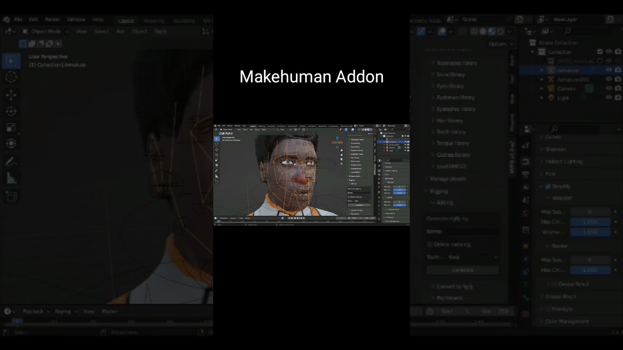#MPFB addon #Blender #makehuman
