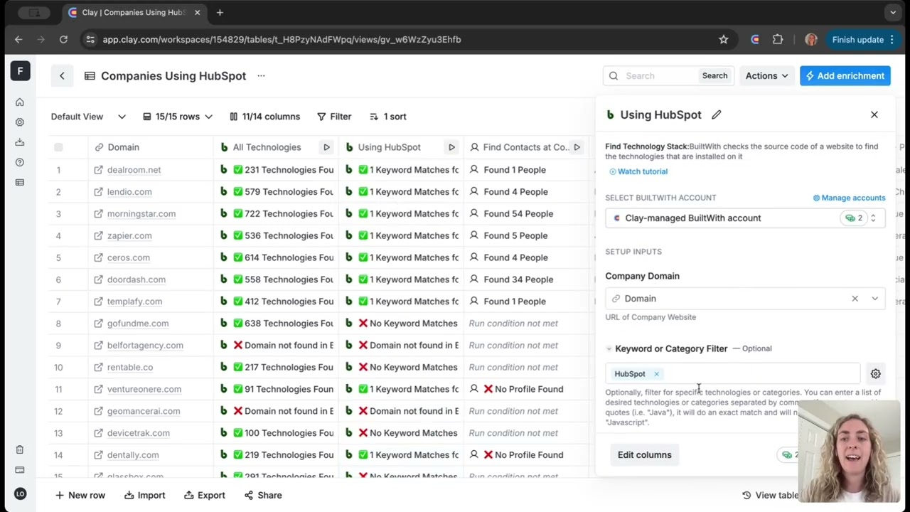 Using Clay for Account Research