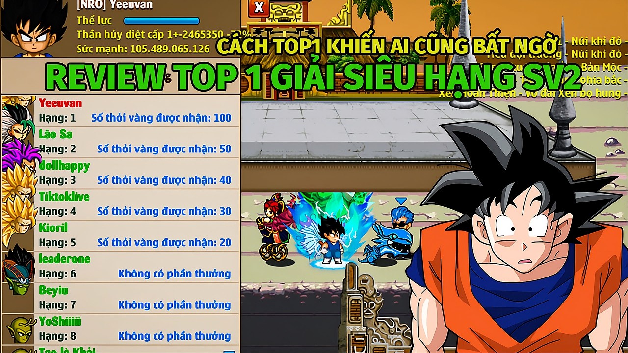 [ HỒI SINH NGỌC RỒNG ] TOP 1 GIẢI SI&Ecirc;U HẠNG KHIẾN AI CŨNG TRẦM TRỒ #hsnr #nro #hoisinhngocrong