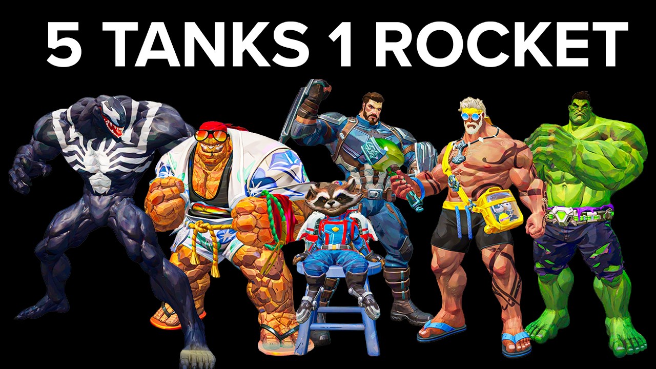 We Tried 5 Tanks 1 Rocket In Competitive Marvel Rivals...