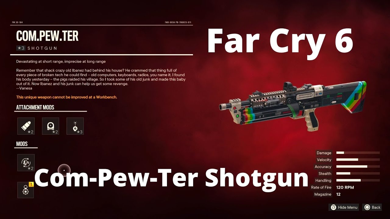 Far Cry 6: Com-Pew-Ter (Unique Shotgun)