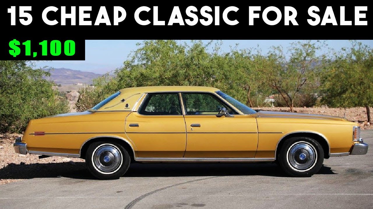 OMG! 15 Classic Cars for Sale CHEAP You WON'T Believe!