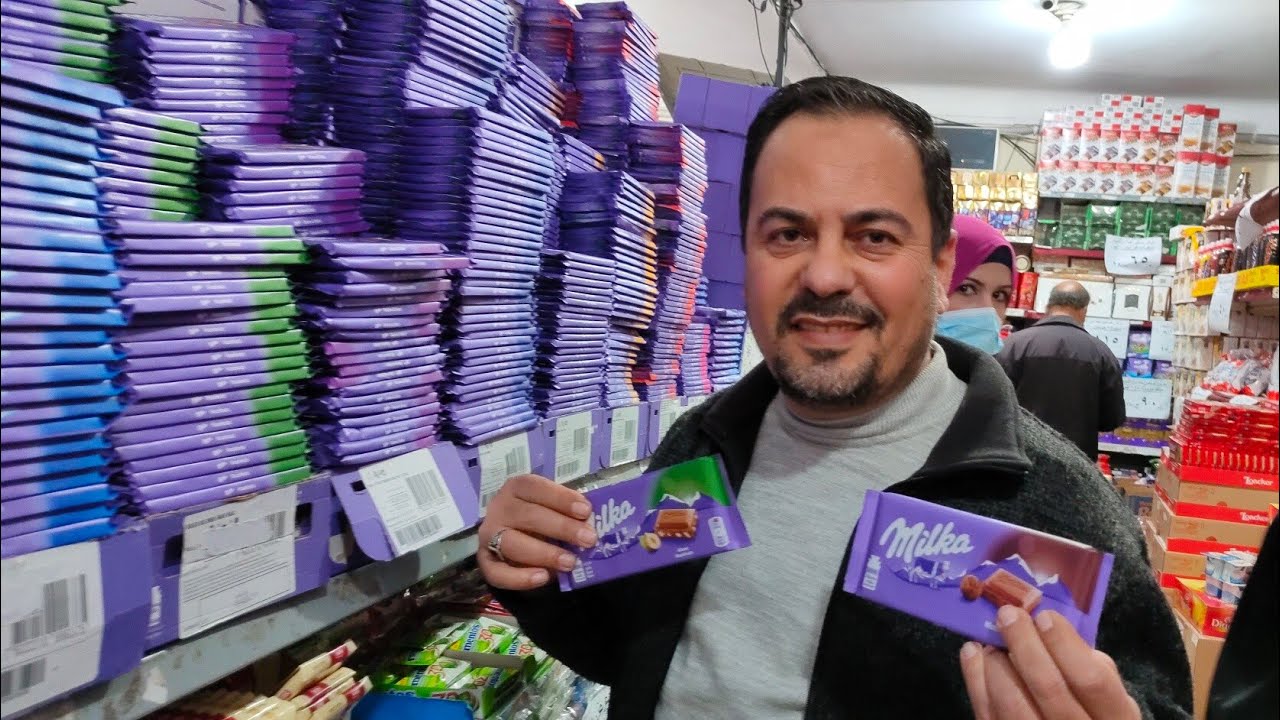 علوش البازار بورسعيد اشهر مكان لبيع ماركات الشيكولاته بربع الثمن