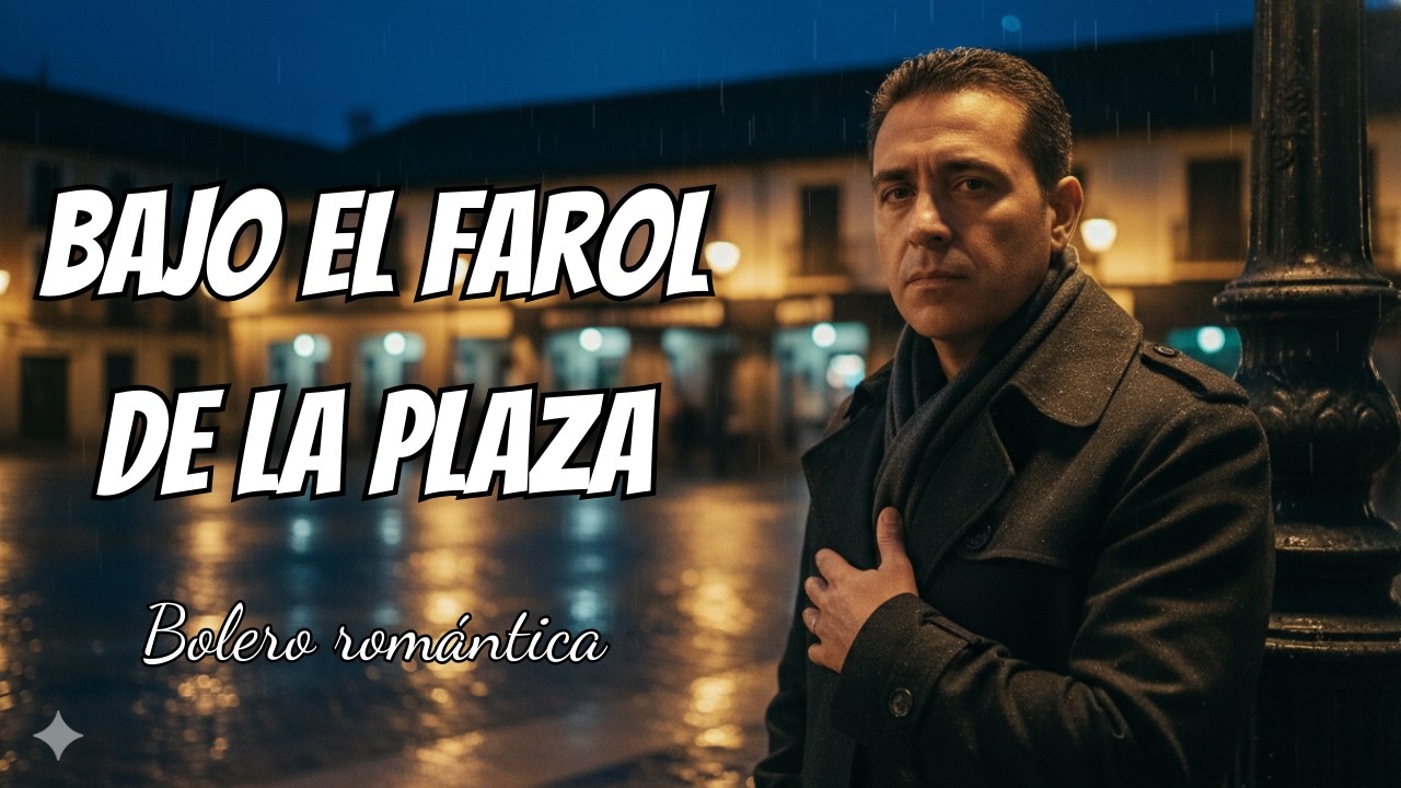BAJO EL FAROL DE LA PLAZA – Bolero Romántico | Voz Masculina | Te Echo de Menos