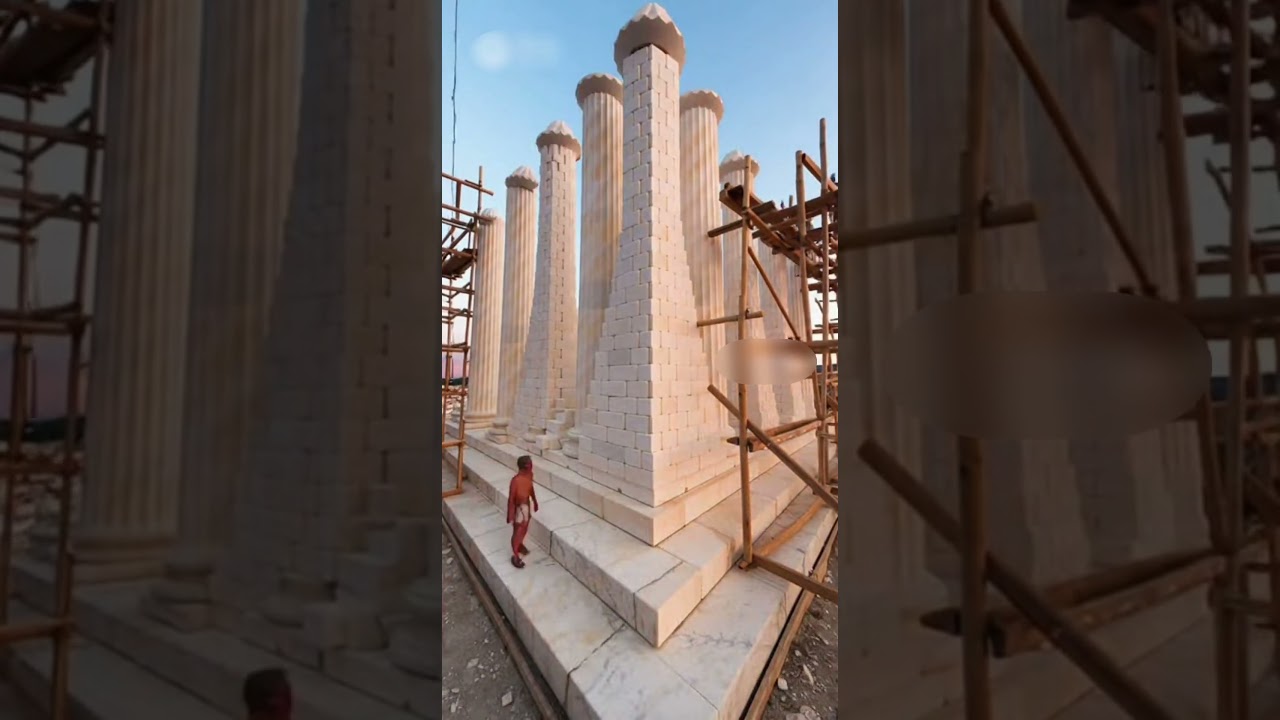 “Ancient Athens Transformation: Building the Parthenon in Time-Lapse”